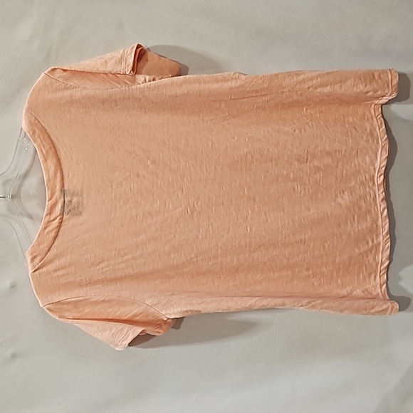 Jason Maxwell, Top, Peach, Sz LG, Vintage, Rose Trim, Scoop Neck - Picture 8 of 9